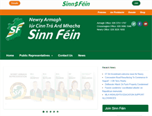 Tablet Screenshot of newryarmaghsinnfein.com